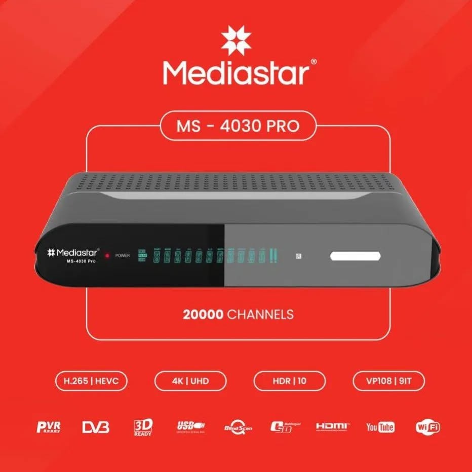 گیرنده مدیا استار4K  مدل 4030 Pro